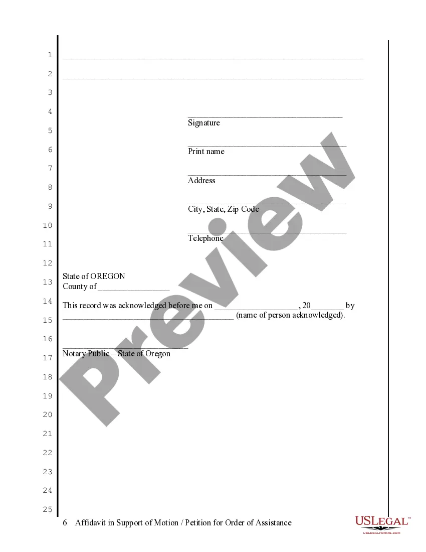 Preview Custody Enforcement Instructions