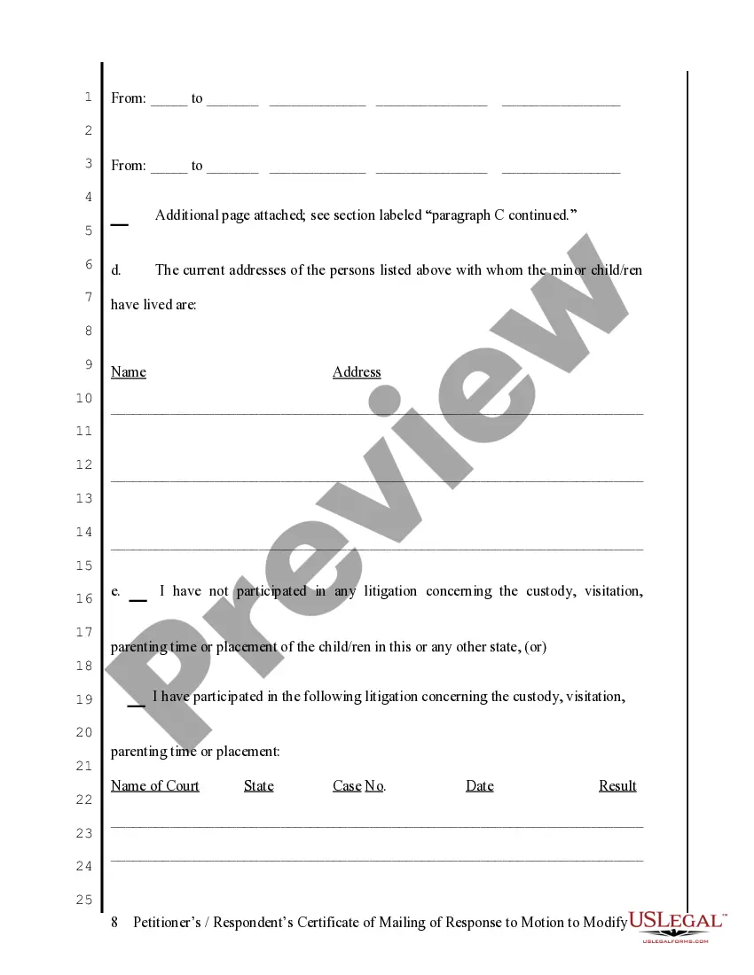 Preview Dissolution Forms and Instructions for Petitioners for Cases with Children - Packet 3