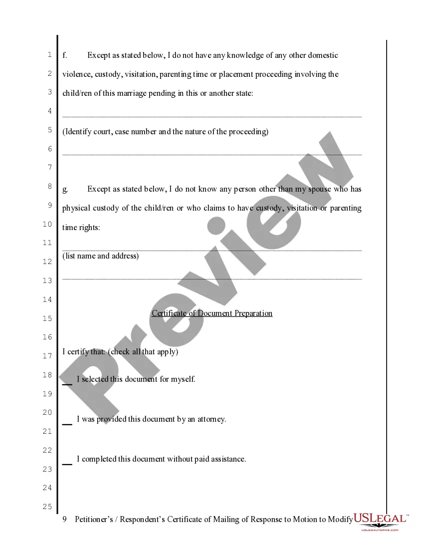 Preview Dissolution Forms and Instructions for Petitioners for Cases with Children - Packet 3