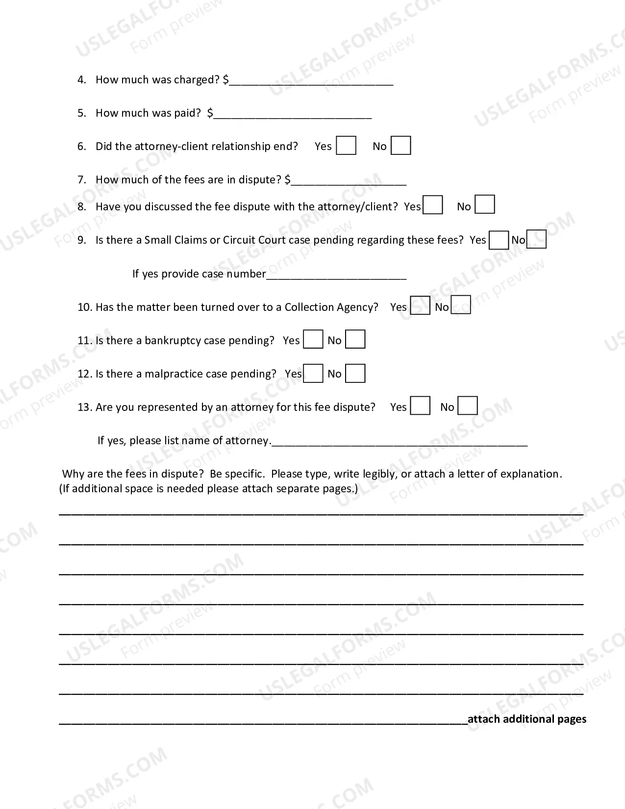 Preview Petition and Agreement for Arbitration of Fee Dispute