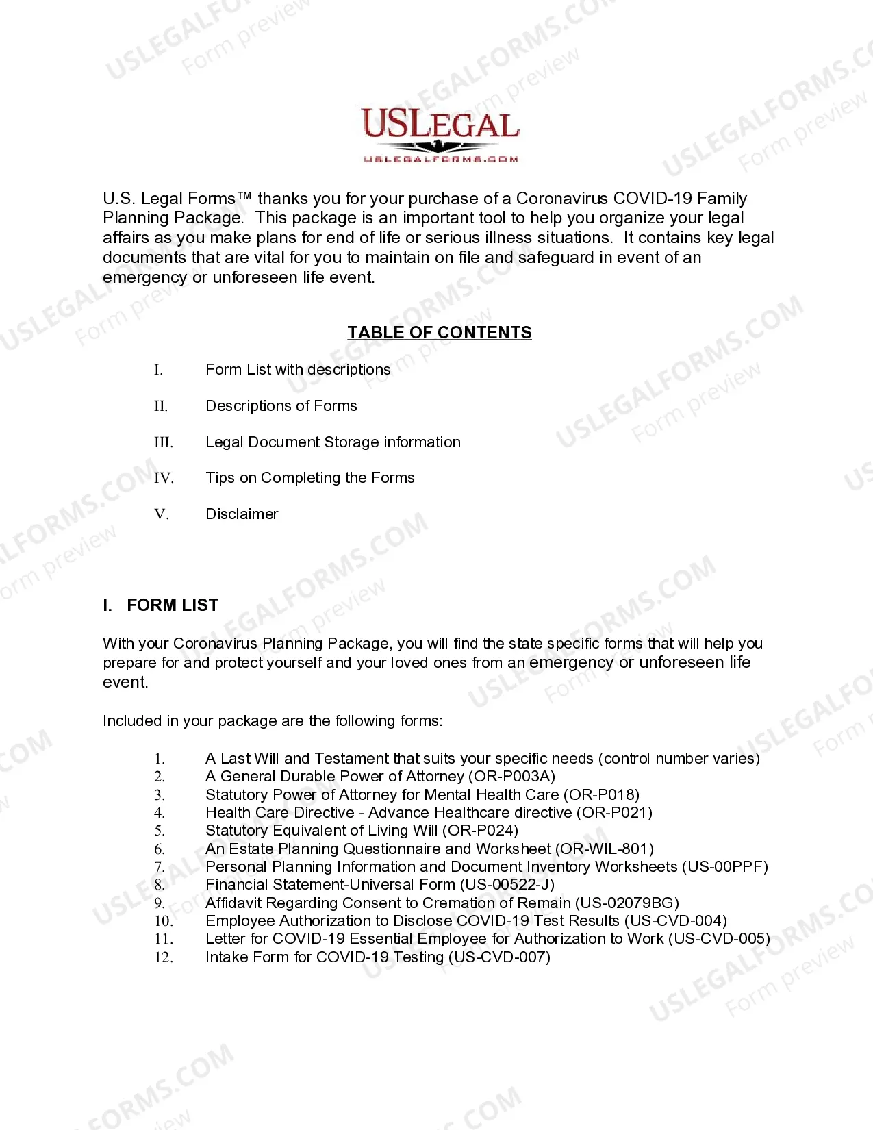 Preview Oregon Coronavirus COVID-19 Family Planning Package