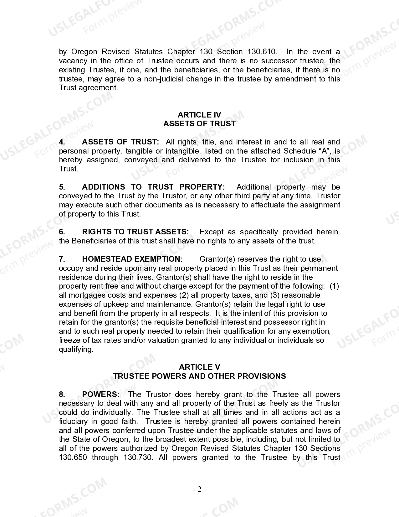 Preview Living Trust for Individual Who is Single, Divorced or Widow (or Widower) with Children