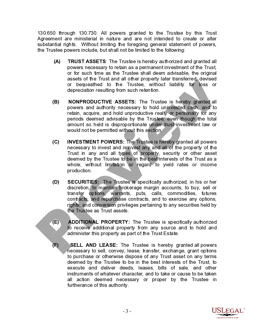 Get Living Trust for Husband and Wife with One Child Preview Living Trust for Husband and Wife with One Child