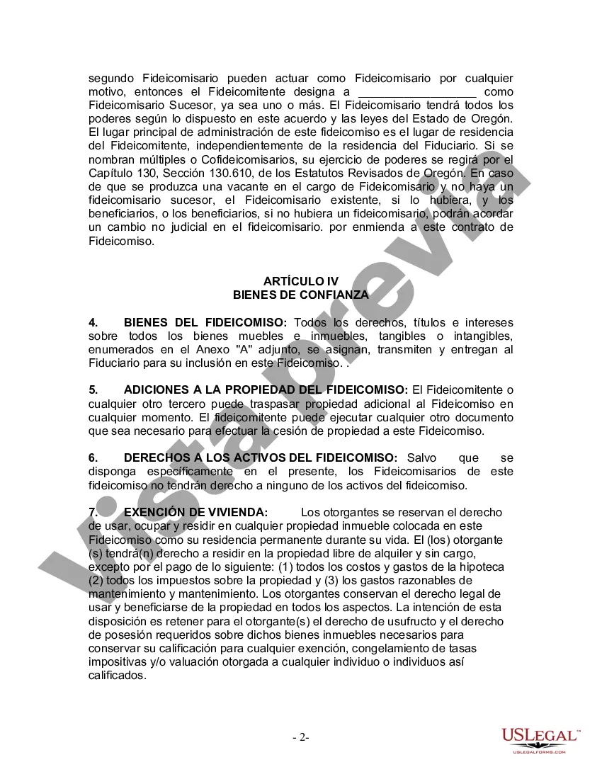 Preview Fideicomiso en vida para esposo y esposa con hijos menores o adultos