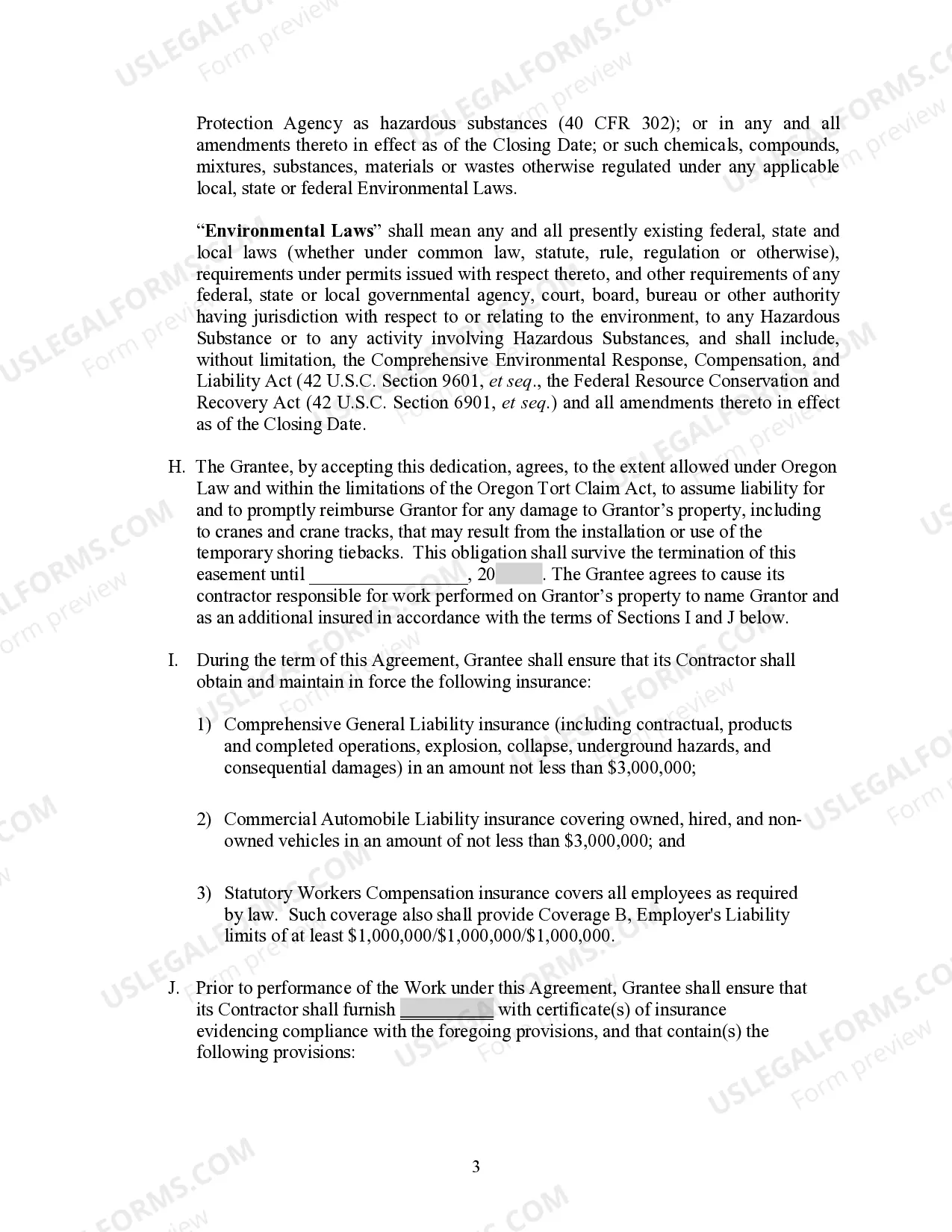 Preview Temporary Construction Easement and Agreement