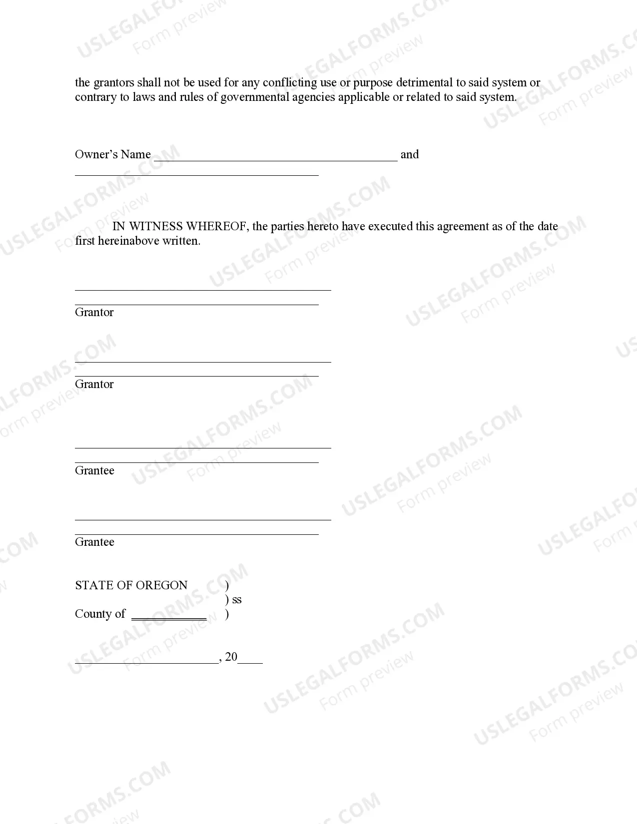 Preview Septic System Easement Agreement