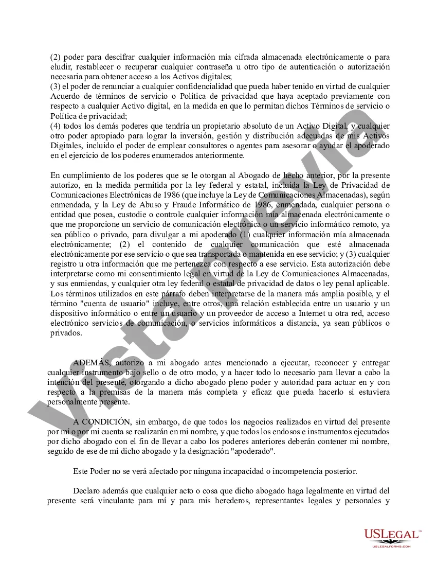 Preview Poder notarial para la propiedad y las finanzas