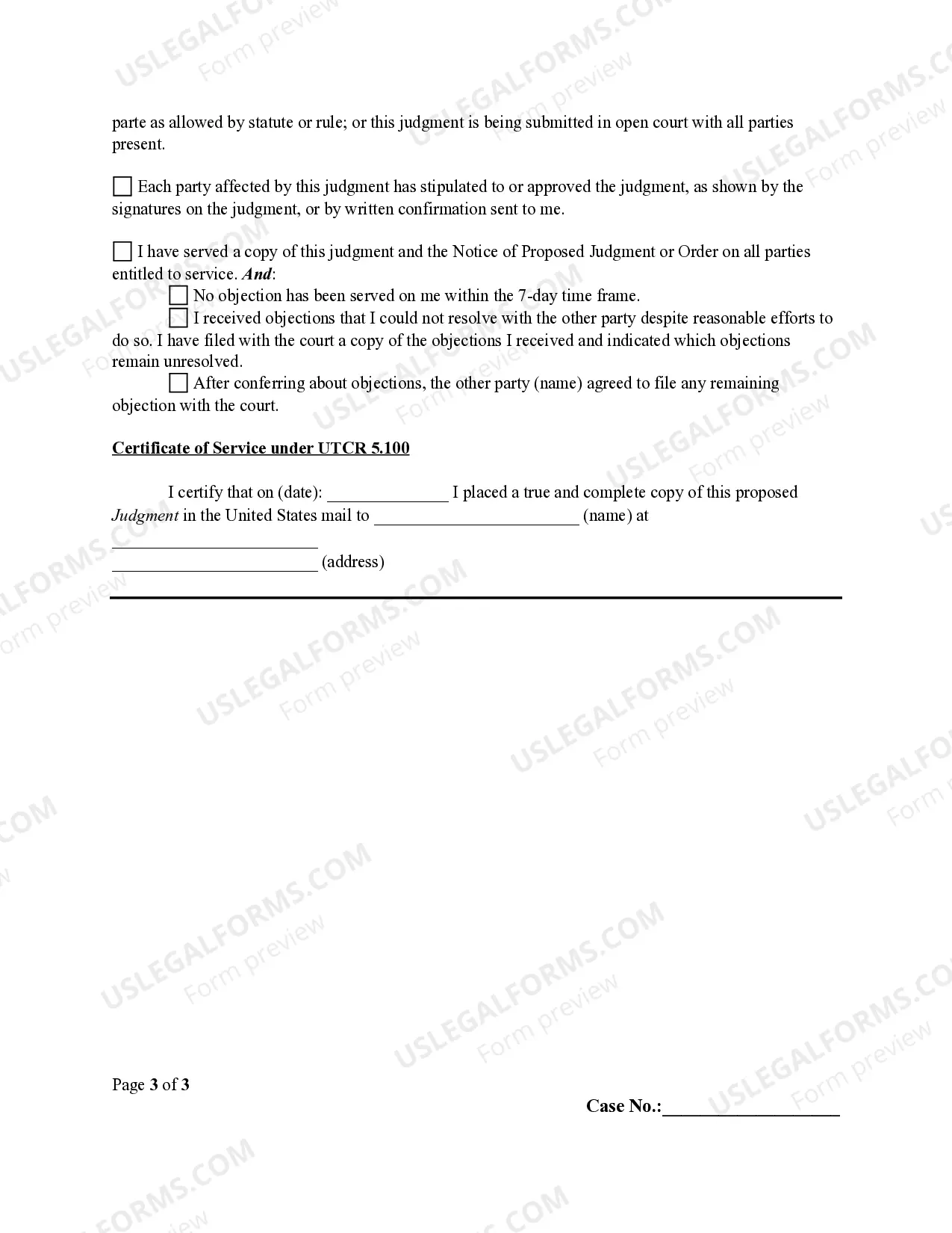 Preview Residential Eviction General Judgment and Money Award