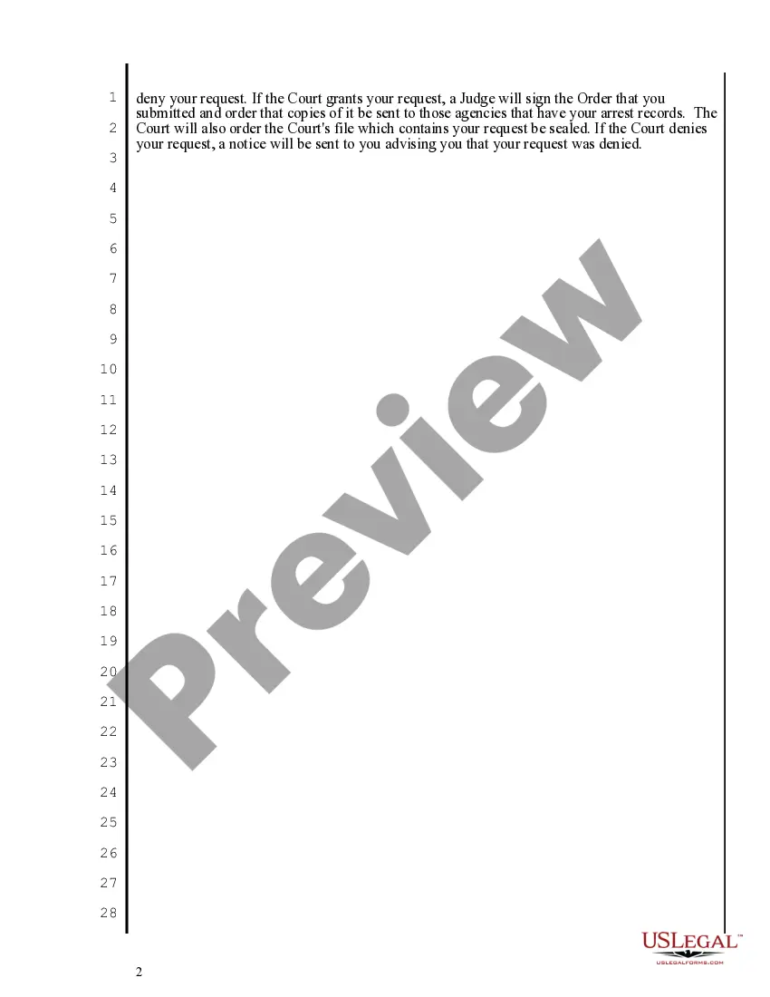 Preview Oregon Expungement Package - Acquitted