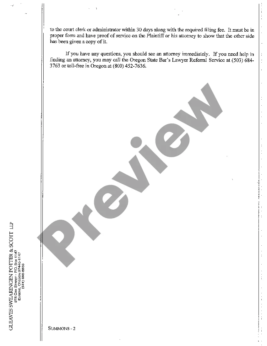 Get A02 Summons of Defendant Preview A02 Summons of Defendant