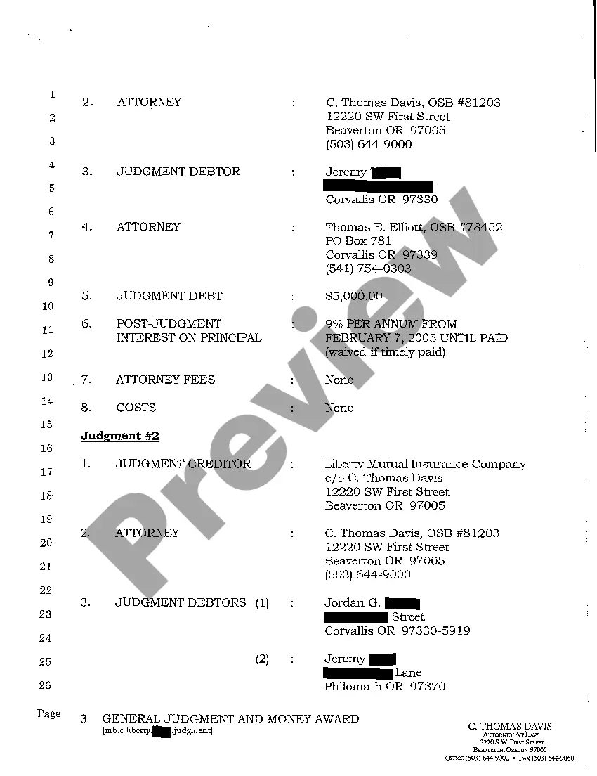 Get A12 General Judgment and Money Award Partially in Favor of Plaintiff Preview A12 General Judgment and Money Award Partially in Favor of Plaintiff