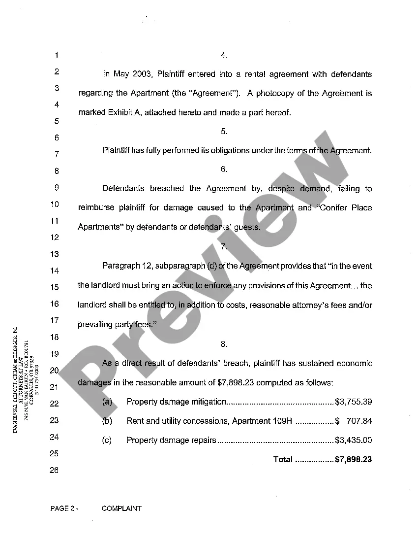 Get A01 Complaint Preview A01 Complaint