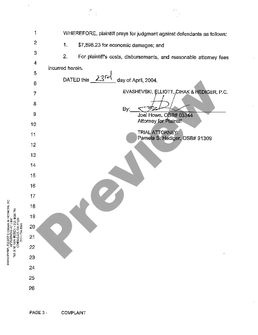 Get A01 Complaint Preview A01 Complaint