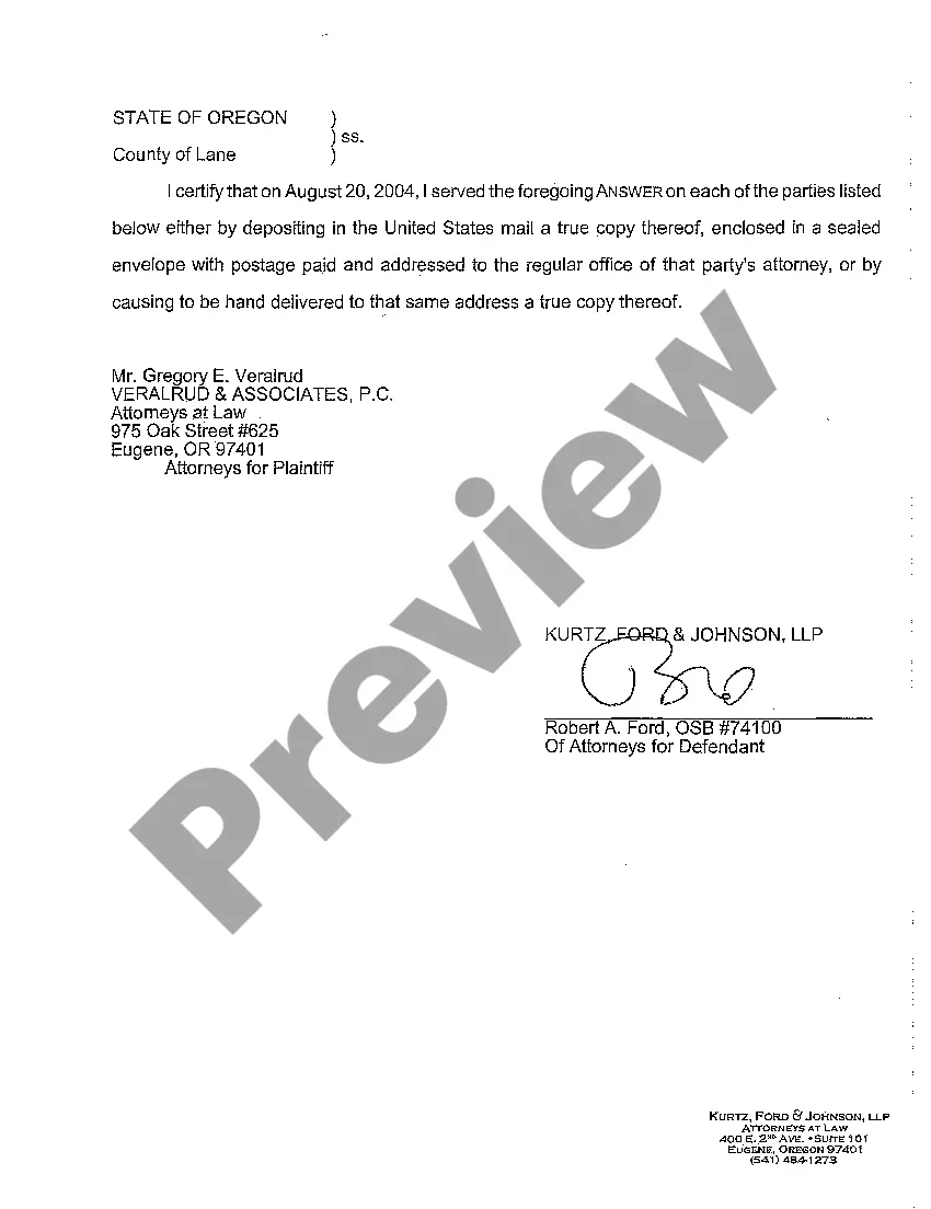 Preview A02 Defendant's Answer