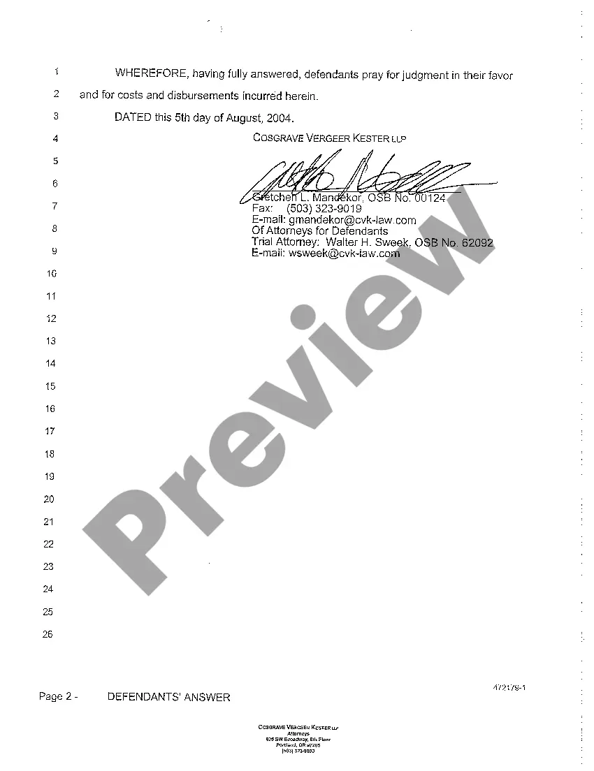 Get A02 Defendant's Answer Preview A02 Defendant's Answer