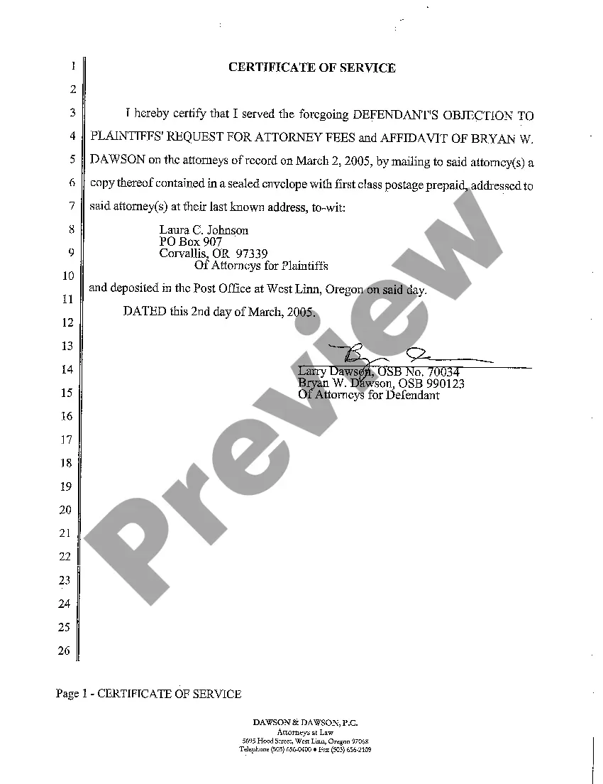 Preview A17 Affidavit of Defendant's Attorney in Opposition to Plaintiffs' Request for Attorney Fees