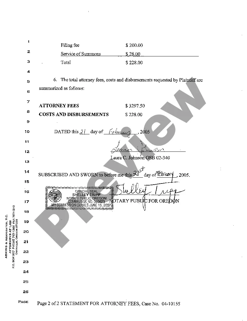 Get A16 Statement for Attorney Fees and Costs for Plaintiffs Preview A16 Statement for Attorney Fees and Costs for Plaintiffs