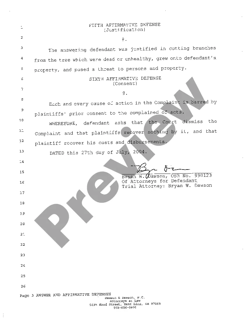 Preview A08 Answer and Affirmative Defenses