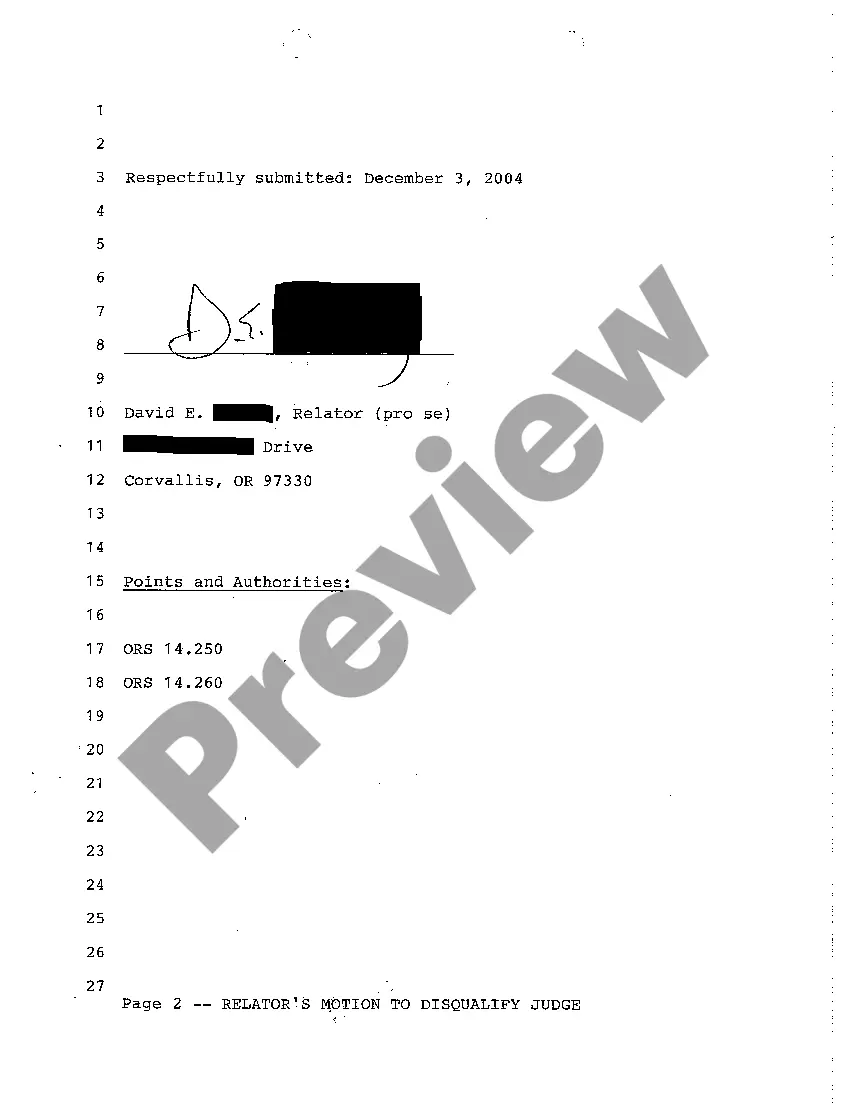 Preview A05 Certificate of Service of Realtor's Motion to Disqualify Judge