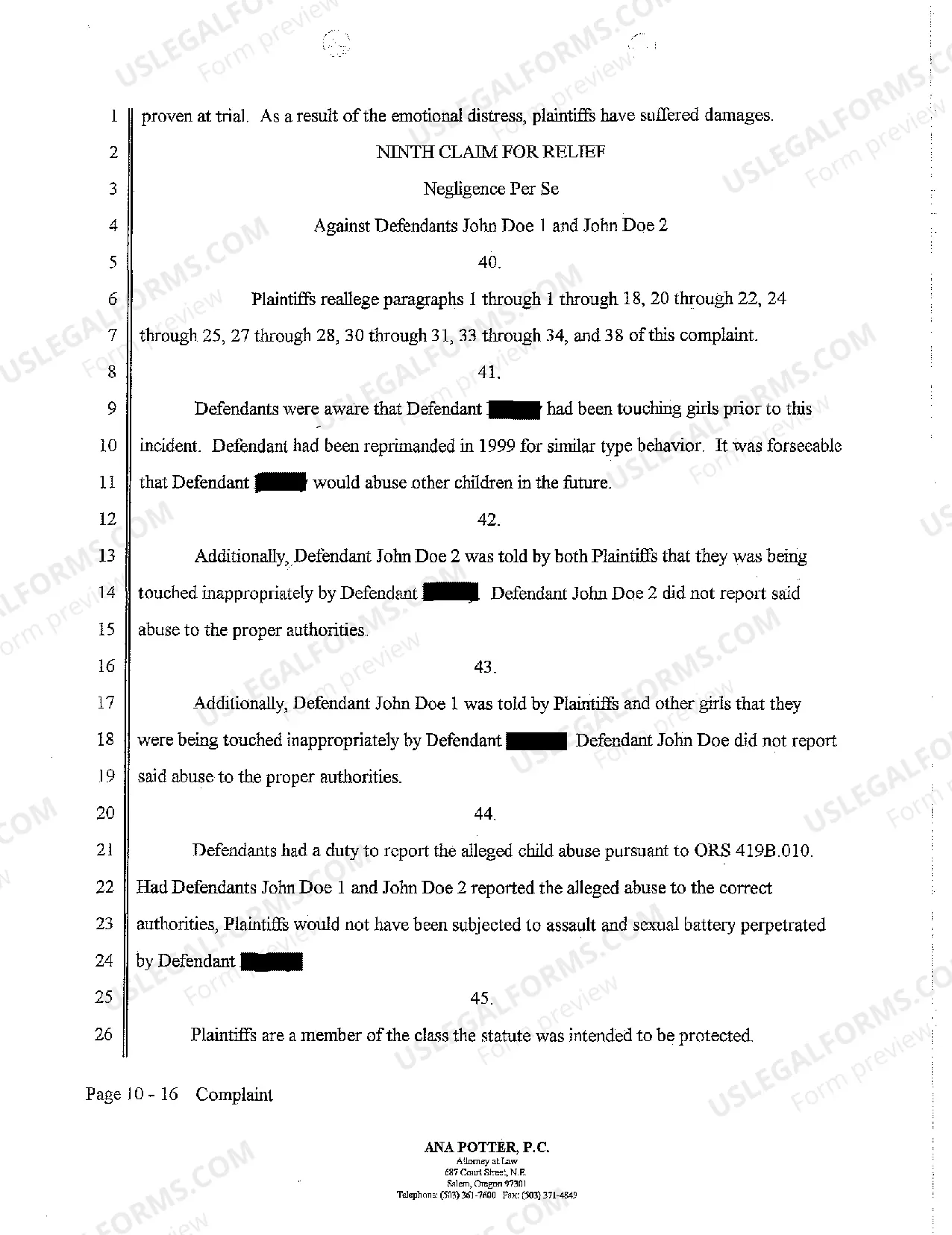 Preview A08 Violation of Civil Rights Act