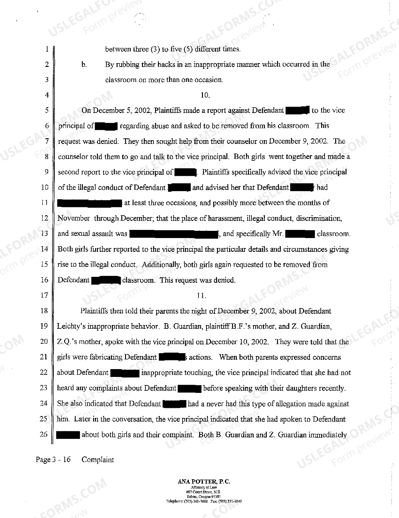 Preview A08 Violation of Civil Rights Act