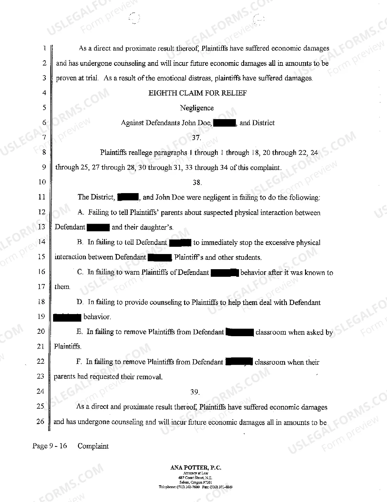 Preview A08 Violation of Civil Rights Act