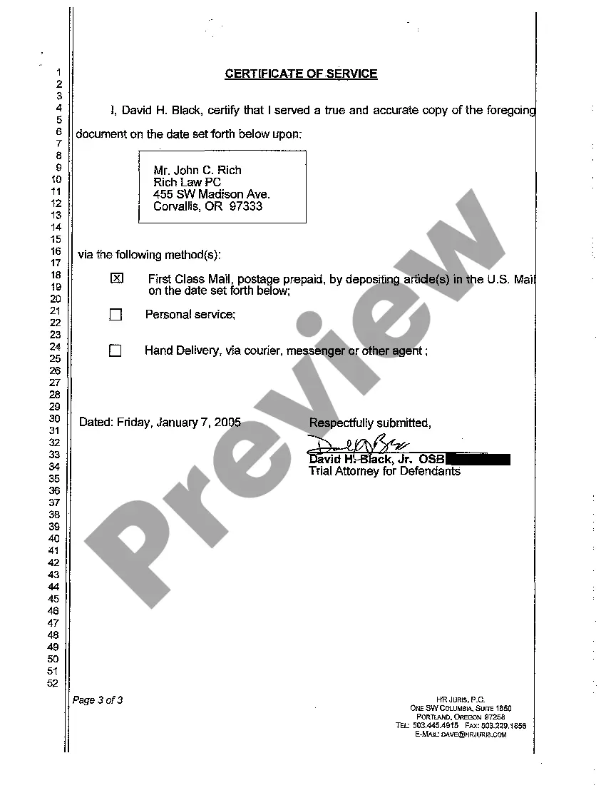 Get A05 Defendants' Offer to Allow Judgment of Dismissal Preview A05 Defendants' Offer to Allow Judgment of Dismissal