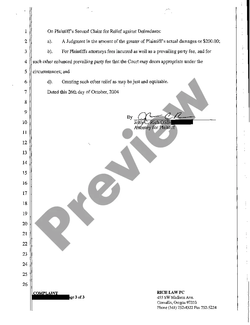 Get A01 Complaint for Unlawful Wage Withholding Preview A01 Complaint for Unlawful Wage Withholding
