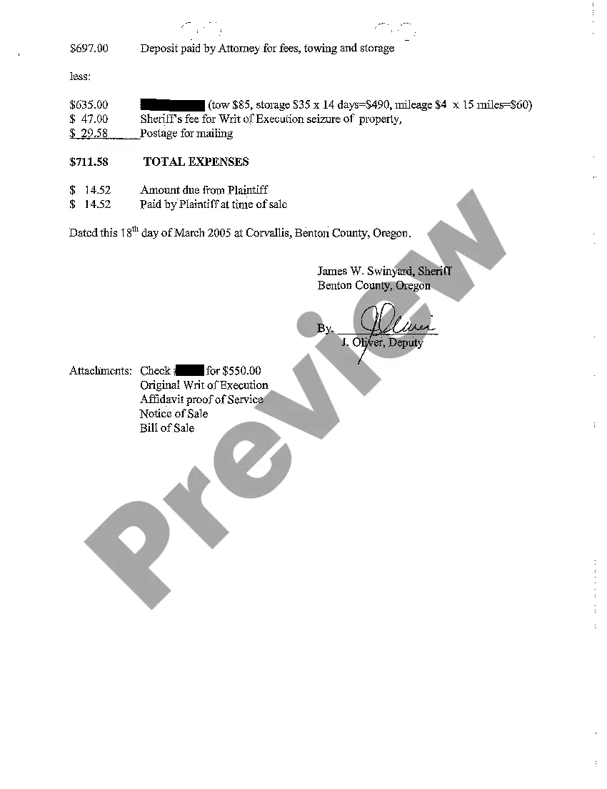 Preview A02 Return to Court on Sale of Personal Property