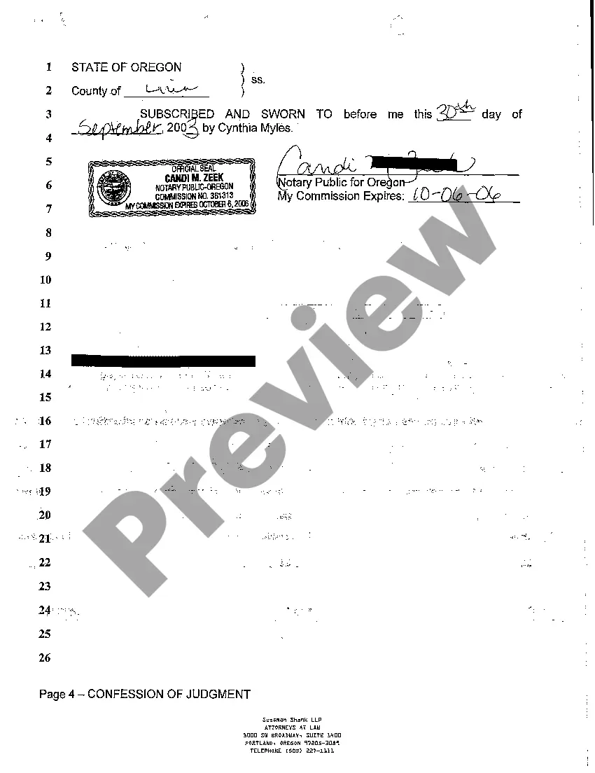 Get A10 Confession of Judgment Preview A10 Confession of Judgment