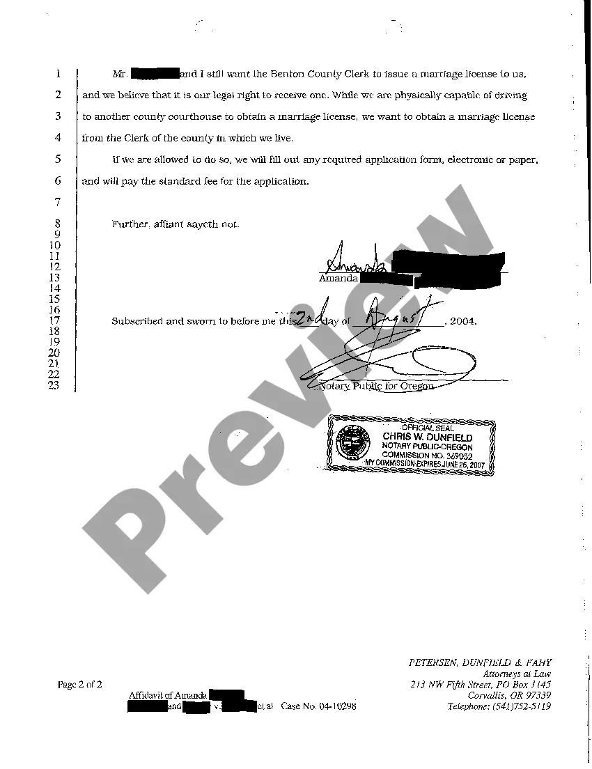 Preview A28 Affidavit of Relator One