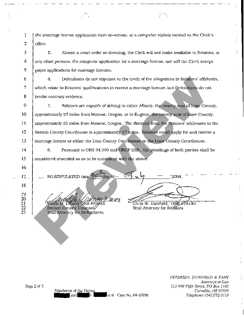 Preview A26 Stipulation of the Parties