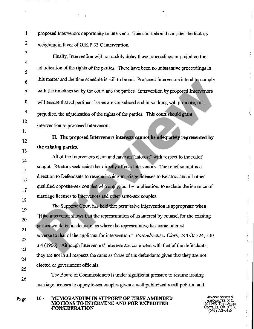 Get A23 Memorandum in Support of First Amended Motions to Intervene and For Expedited Consideration Preview A23 Memorandum in Support of First Amended Motions to Intervene and For Expedited Consideration