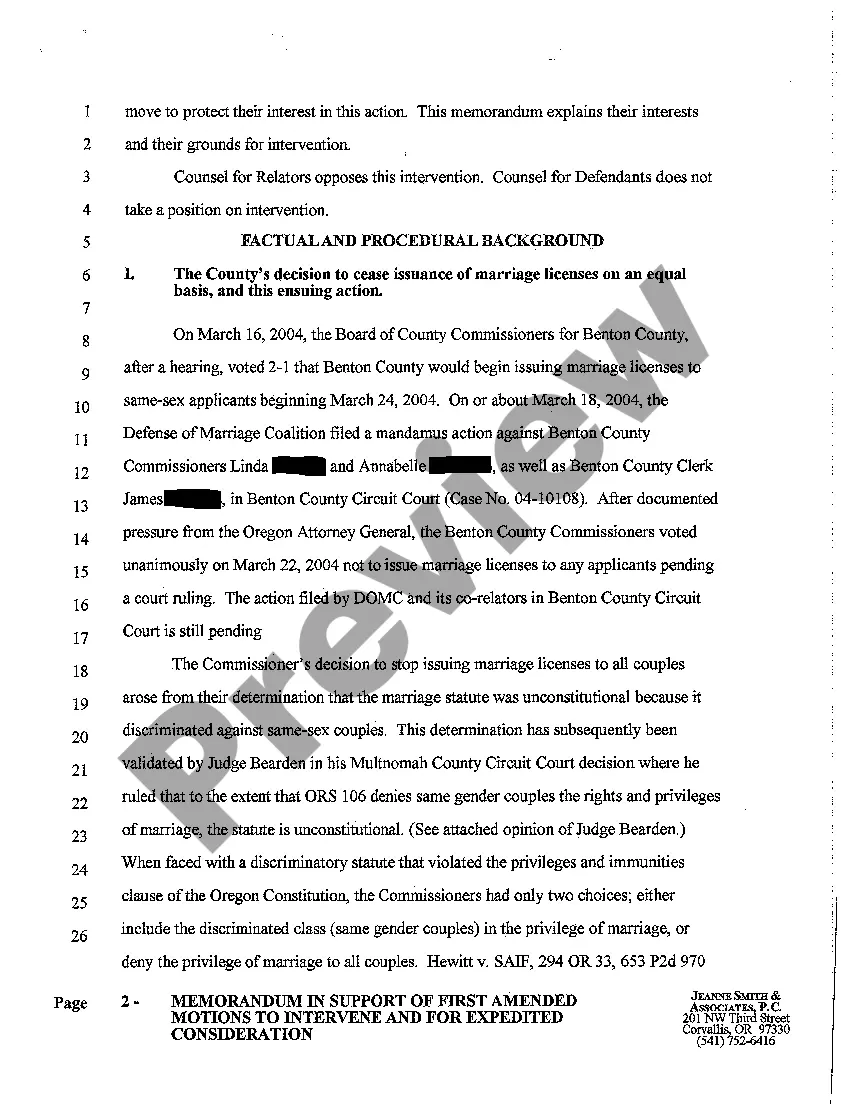 Get A23 Memorandum in Support of First Amended Motions to Intervene and For Expedited Consideration Preview A23 Memorandum in Support of First Amended Motions to Intervene and For Expedited Consideration