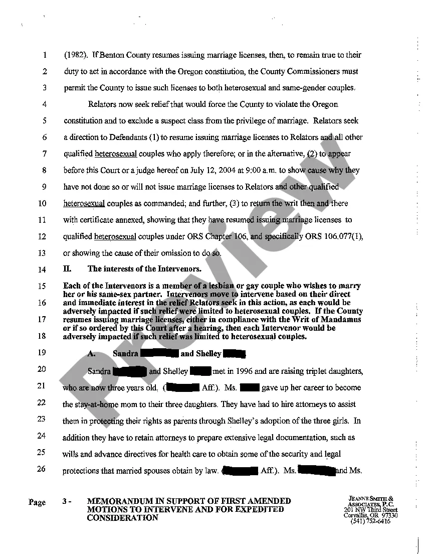Get A23 Memorandum in Support of First Amended Motions to Intervene and For Expedited Consideration Preview A23 Memorandum in Support of First Amended Motions to Intervene and For Expedited Consideration
