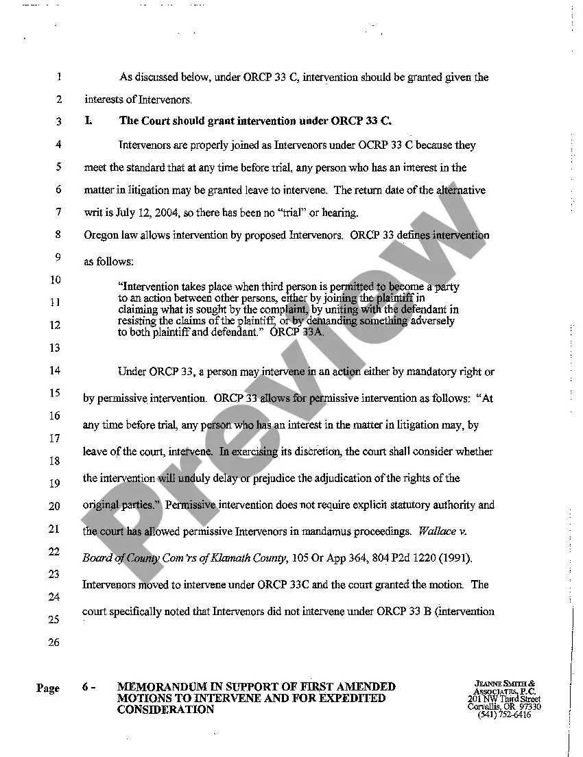 Get A23 Memorandum in Support of First Amended Motions to Intervene and For Expedited Consideration Preview A23 Memorandum in Support of First Amended Motions to Intervene and For Expedited Consideration