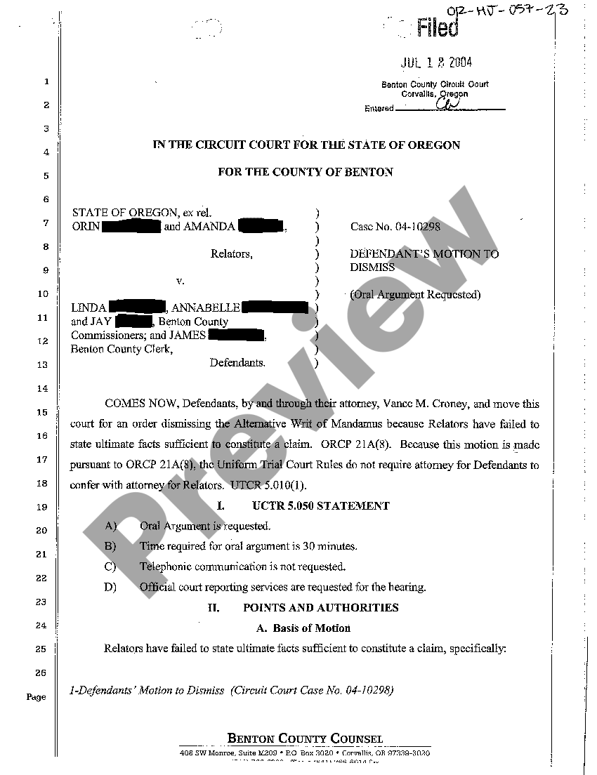 Motion For Reconsideration US Legal Forms