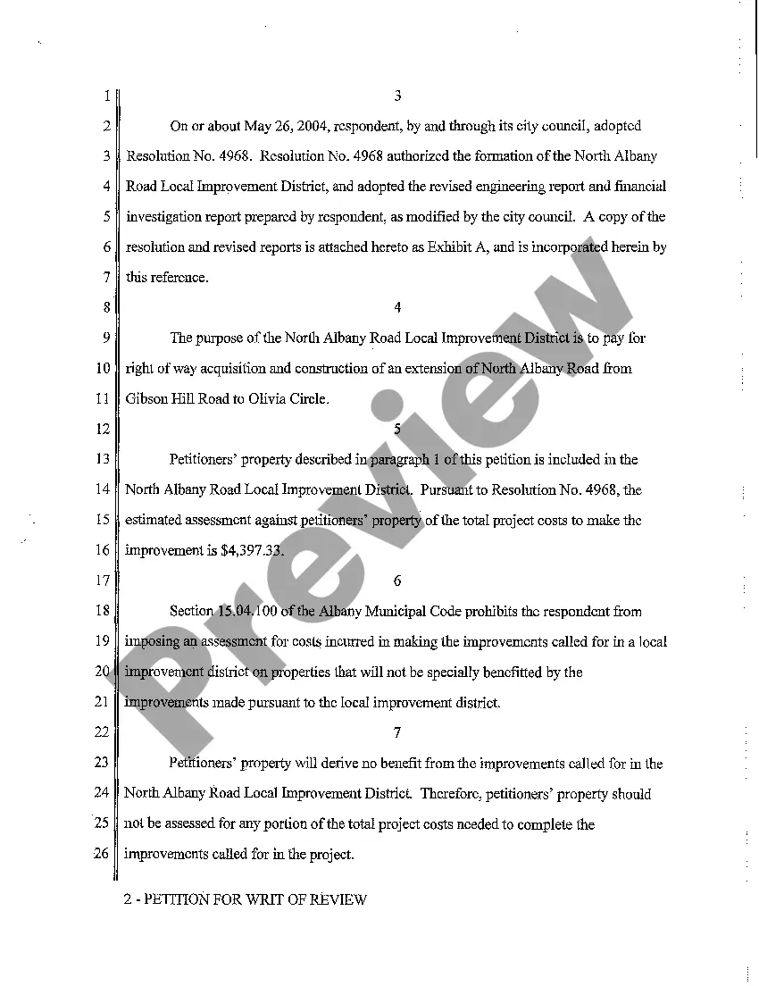 Preview A08 Petition for Writ of Review