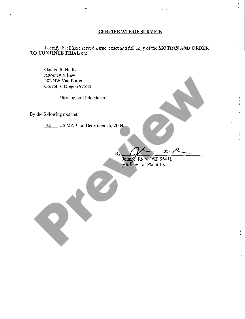 Preview A03 Motion and Order to Continue Trial