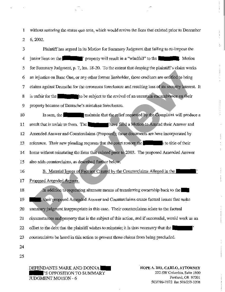 Get A14 Defendant's Opposition to Plaintiff's Summary Judgment Motion Preview A14 Defendant's Opposition to Plaintiff's Summary Judgment Motion