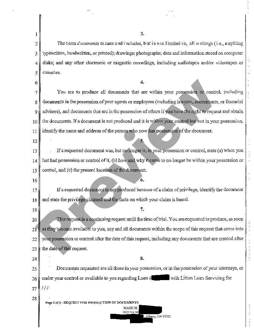 Preview A06 Respondent's First Request for Production of Documents