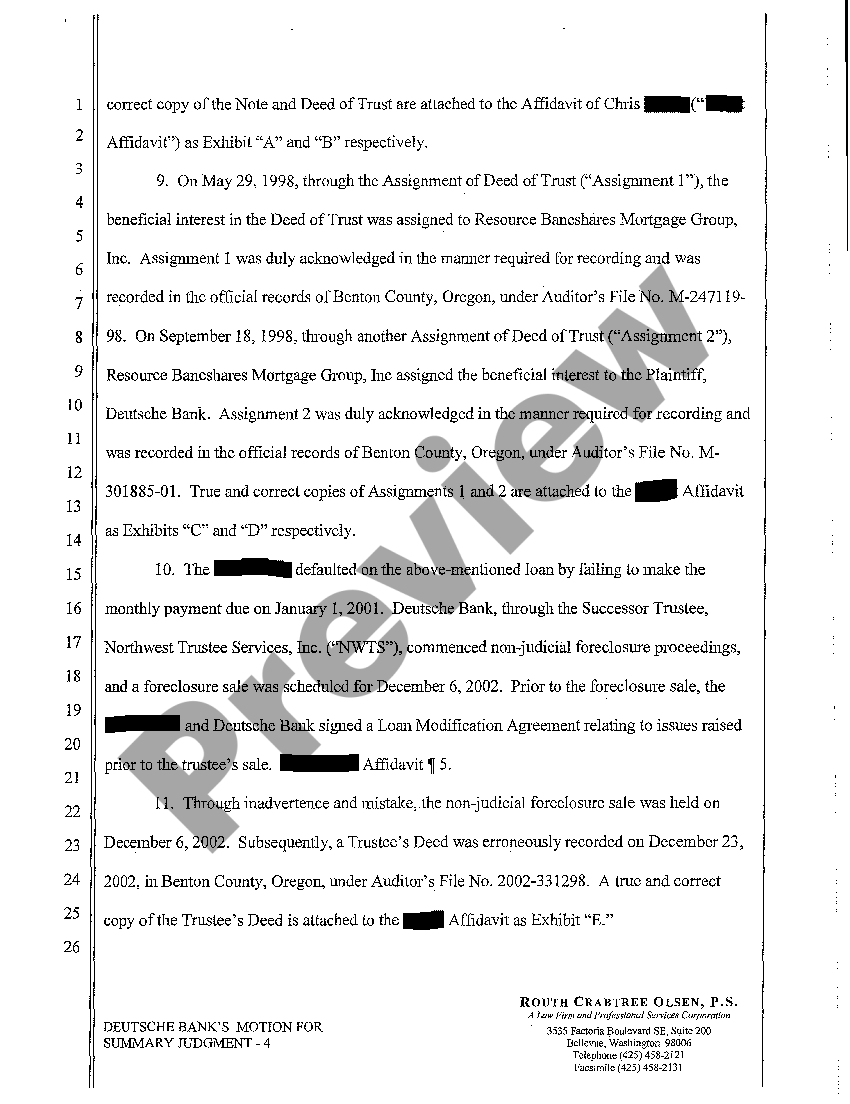 Oregon Plaintiff's Motion for Summary Judgment and Memorandum of Points and Authorities US