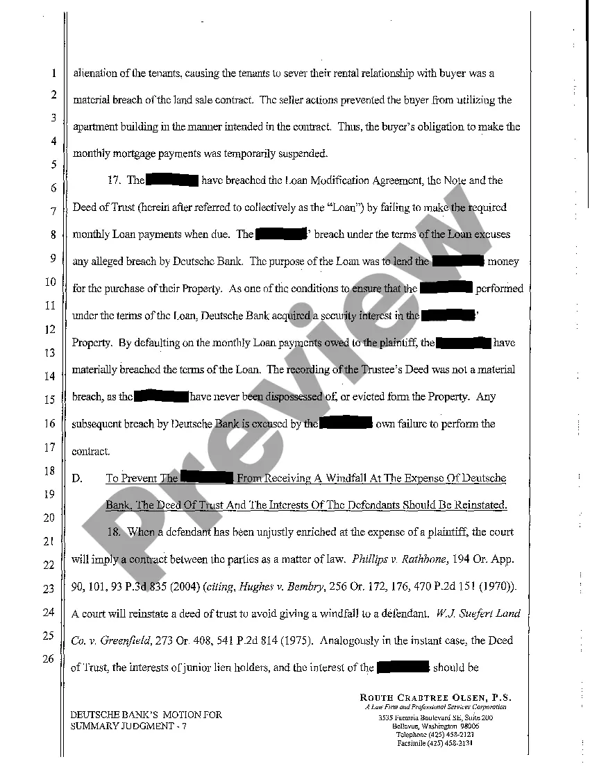 Preview A05 Plaintiff's Motion for Summary Judgment and Memorandum of Points and Authorities