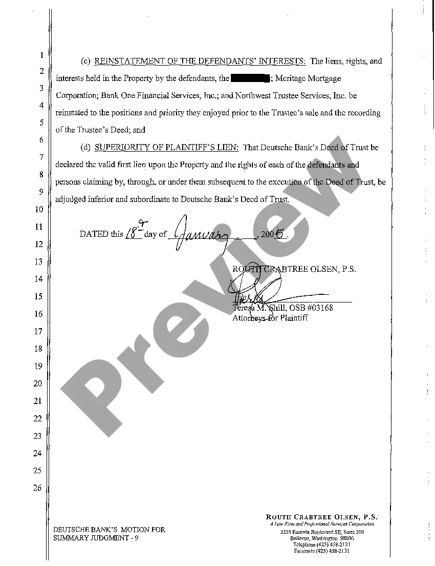Preview A05 Plaintiff's Motion for Summary Judgment and Memorandum of Points and Authorities