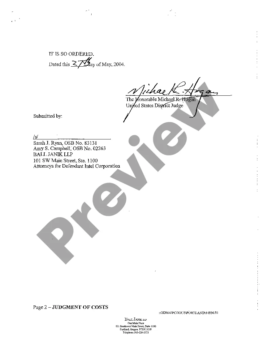 Preview A01 Affidavit in Support of Filing Foreign Judgment