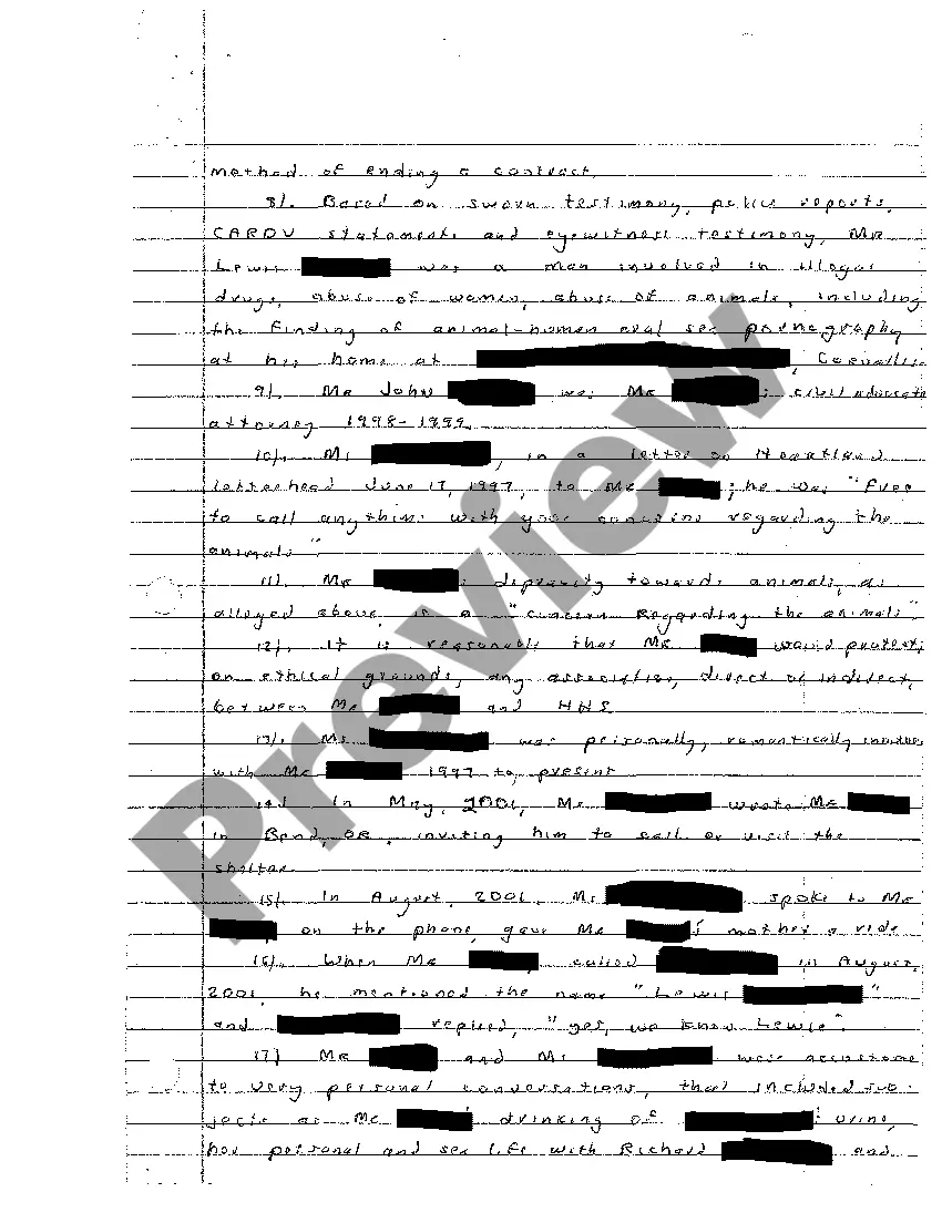 Preview A04 Handwritten Letter Discussing What Plaintiff Thinks is at Issue