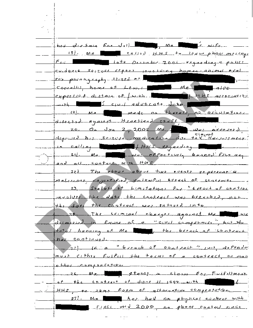 Preview A04 Handwritten Letter Discussing What Plaintiff Thinks is at Issue