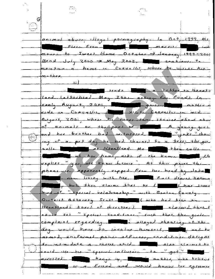 Preview A02 Handwritten Complaint for Breach of Contract, Conspiracy to Commit False Arrest, and Wrongful Endangerment
