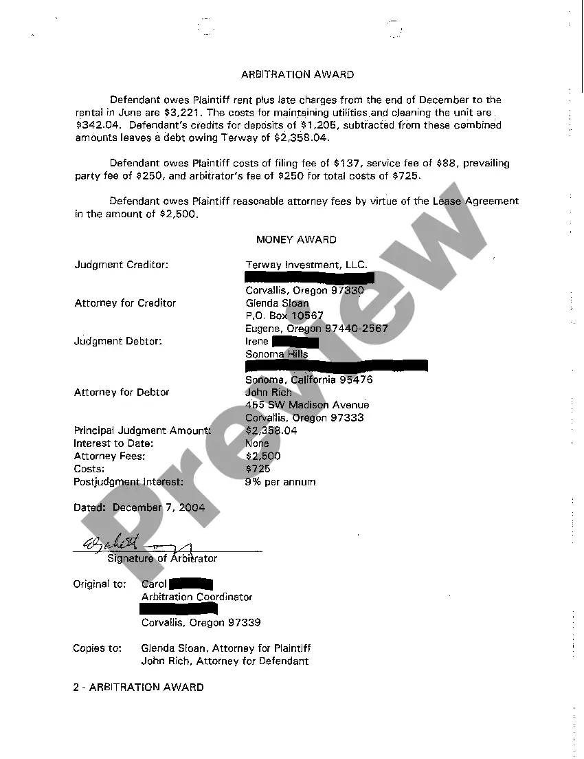 Preview A04 Arbitration Award