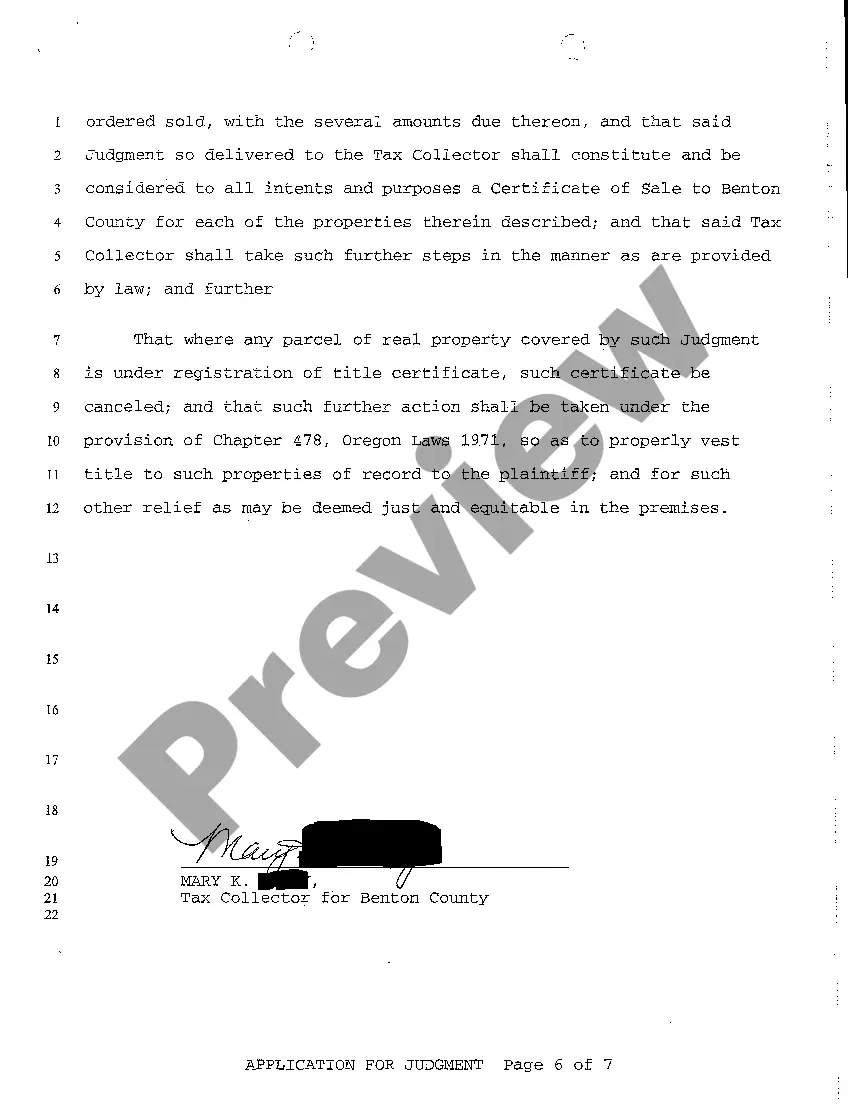 Preview A08 Application for Judgment